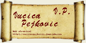 Vučica Pejković vizit kartica